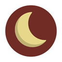 Moon, half SaddleBrown icon