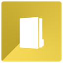 Folder, group, portfolio, Binder Goldenrod icon