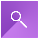 Find, search, magnifying glass, look MediumOrchid icon
