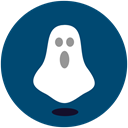 Ghost, shocked, halloween MidnightBlue icon