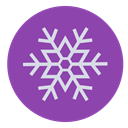 Snow, christmas, winter, snowflake DarkOrchid icon