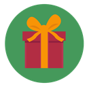 Box, gift, christmas, present, wrapped SeaGreen icon