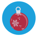 christmas, decoration, bauble DodgerBlue icon