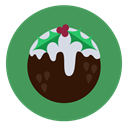 fruit cake, christmas, food, pudding, Dessert SeaGreen icon