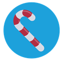 Candy, Cane, christmas, sweet DodgerBlue icon