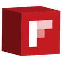cube, set, Flipboard, media, Social Firebrick icon