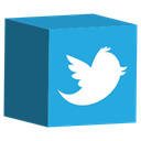 media, set, cube, twitter, Social DodgerBlue icon