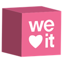 cube, media, Weheartit, set, Social PaleVioletRed icon