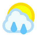 Cloud, Rain, sun AliceBlue icon
