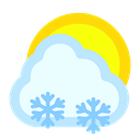 sun, Cloudy, Snow Azure icon