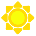 sun, pointy Gold icon