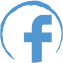 Stamp, Social, Facebook CornflowerBlue icon