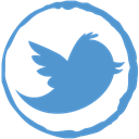 Stamp, twitter, Social CornflowerBlue icon