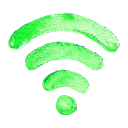 wi-fi, internet, web Black icon