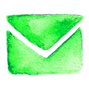Contact, mail, Address, Letter LimeGreen icon