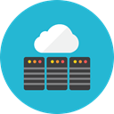 Database, Cloud LightSeaGreen icon