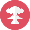 Mushroom, nuclear IndianRed icon