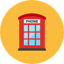 Booth, phone SandyBrown icon