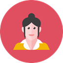 woman IndianRed icon