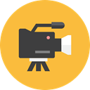 2, Camera, video SandyBrown icon