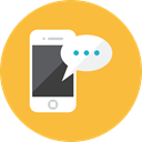 Message, smartphone SandyBrown icon