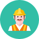 1, worker, Road LightSeaGreen icon