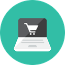 shopping, online LightSeaGreen icon