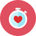 watch, Heart IndianRed icon