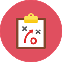 Clipboard, plan IndianRed icon