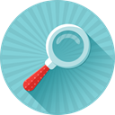 magnifying, zoom, search, glass, Find SkyBlue icon