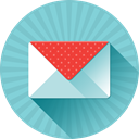 Message, mail, Letter, Email SkyBlue icon