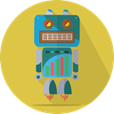 metal, Android, space, Mascot, Launch, robot, robot expression, robotic, mechanical, technology SandyBrown icon