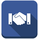 Social, Handshake, contract, hello, deal, friend, Business, Hands, Agreement DarkSlateBlue icon