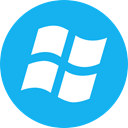 microsoft, windows DeepSkyBlue icon