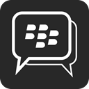 Blackberry, Bbm DarkSlateGray icon