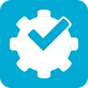 Foursquare, powered, by DarkTurquoise icon