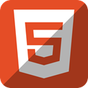 html5, Html 5 Brown icon