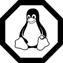 linux, tox Black icon