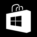 store, windows Black icon