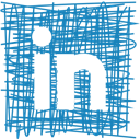 Pen, Social, Sketch, Linkedin, media SteelBlue icon
