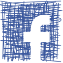 Facebook, Social, media, Pen, Sketch DarkSlateBlue icon