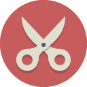 scissors IndianRed icon
