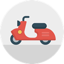 transport, Motorbike, italy, Vespa, Scooter, travel WhiteSmoke icon