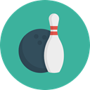 Ball, sport, Game, Bowling LightSeaGreen icon