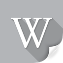 read, News, sound, creative, network, media, wikipedia Silver icon