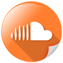 Soundcloud, square, Logo, Big, online Coral icon
