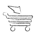 full cart, Finance, shopping, sale, Cart, Basket Black icon