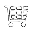 Full, Cart, online, ecommerce, Pen, shopping, full cart Black icon