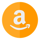 sell, Amazon, buy, Shop, Circle Orange icon