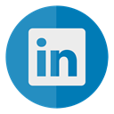 In, Linkedin, media, linked, Social, Circle SteelBlue icon